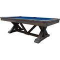 Playcraft Brazos River Weathered 8' Slate Pool Table w/ Professional Installation Included Solid Wood in Blue/Black | 32.5 H x 101 W in | Wayfair