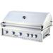 Heat by Cambridge 5-Burner Built-In Convertible Gas Grill Stainless Steel in White | 21 H x 40.38 W x 25.63 D in | Wayfair HTGR40-5-NG