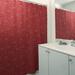 East Urban Home Katelyn Elizabeth Classic Pizza Single Shower Curtain Polyester in Red | 74 H x 71 W in | Wayfair 5DA8CE99C3624D8B88E184F973CA0060