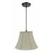 Winston Porter Annalise 1 - Light Single Cone Pendant Fabric in Gray | 9.5 H x 13 W x 7 D in | Wayfair 62C9529763444C778ADEB3FCBB683462