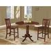 August Grove® Sprayberry 3 - Piece Counter Height Drop Leaf Solid Wood Dining Set Wood in Brown | 35.5 H in | Wayfair