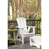 Uwharrie Chair Carolina Preserves Folding Adirondack Chair w/ Ottoman Wood in Green | 42 H x 31 W x 39 D in | Wayfair
