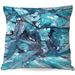 East Urban Home Couch Birds of Prey Rainbow B Square Throw Pillow Polyester/Polyfill blend in Blue | 18 H x 18 W x 5 D in | Wayfair