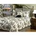 August Grove® Karlyn Toile Comforter Set Polyester/Polyfill/Cotton in Black/White | Queen Comforter + 2 Shams + 1 Bedskirt | Wayfair