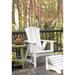 Uwharrie Chair Carolina Preserves Folding Adirondack Chair w/ Ottoman Wood in Brown | 42 H x 31 W x 39 D in | Wayfair