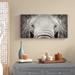 World Menagerie Close up African Elephant - Wrapped Canvas Photograph Print Metal in Gray | 16 H x 32 W x 1 D in | Wayfair