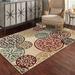 White 79 x 0.315 in Area Rug - Fleur De Lis Living Griffiths Power Loom Beige/Blue/Red Rug Polypropylene | 79 W x 0.315 D in | Wayfair