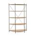 Joe Ruggiero Collection Baldwin 67" H x 55.44" W Etagere Bookcase Wood in Gray/Black | 67 H x 55.44 W x 17.5 D in | Wayfair JR005-79-Maple-CC