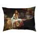 Tucker Murphy Pet™ Carollo the Lady of Shalott Outdoor Dog Pillow/Classic Polyester in Black | 17 H x 42 W x 17 D in | Wayfair