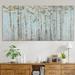 Charlton Home® A Premium 'Soft Birch Forest' Painting Multi-Piece Image on Canvas Metal in Blue | 32 H x 64 W x 1.5 D in | Wayfair