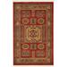 Blue/Brown 39 x 0.5 in Area Rug - World Menagerie Lauri Southwestern Red/Blue/Light Brown Area Rug Polypropylene | 39 W x 0.5 D in | Wayfair