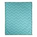 East Urban Home Classic Hand Drawn Chevron Pattern Fleece Blanket Microfiber/Fleece/Microfiber/Fleece in Blue | 60 W in | Wayfair