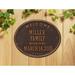 Whitehall Products 5-Line Wall Address Plaque Metal in Brown | 11.43 H x 14 W x 0.5 D in | Wayfair 1398OB