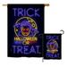 Breeze Decor 2 Piece Dracula Fall Halloween Impressions Decorative Vertical 2-Sided Polyester Flag Set in Black/Blue | 40 H x 28 W in | Wayfair