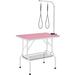 Yaheetech Pet Grooming Table | 39 H x 35.9 W x 24 D in | Wayfair 591610 Pink