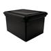 Advantus Corp. File Tote w/ Lid Plastic in Black | 10.75 H x 18 W x 14.13 D in | Wayfair 34052