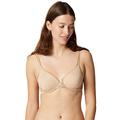 Maison Lejaby 5513-389 Women's Nuage Pur Power Skin Beige Satin Underwired Full Cup Bra 36B