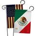 Breeze Decor 2 Piece Mexico Flags of the World Nationality Impressions Decorative Vertical 2-Sided Flag Set in Green/Red | 18.5 H x 13 W in | Wayfair