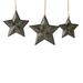 The Holiday Aisle® 3 Piece Holiday Shaped Ornament Set Wood in Black/Blue/Brown | 4.7 H x 4.7 W x 0.4 D in | Wayfair