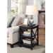 Oxford End Table in Black Finish - Convenience Concepts 203085