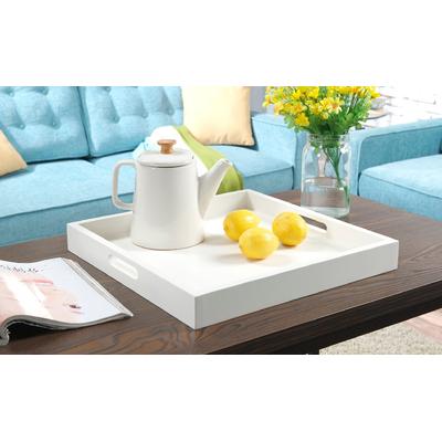 Palm Beach Tray in White Finish - Convenience Concepts 139900W