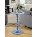 Palm Beach Spindle Table in Blue Finish - Convenience Concepts 131355BE