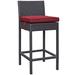 Lift Bar Stool in Espresso w/ Red Seat - East End Imports EEI-1006-EXP-RED