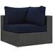 Sojourn Outdoor Patio Sunbrella® Corner in Canvas Navy - East End Imports EEI-1856-CHC-NAV