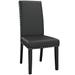 Parcel Dining Vinyl Side Chair EEI-1491-BLK