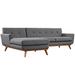 Engage Left-Facing Upholstered Fabric Sectional Sofa - East End Imports EEI-2068-DOR-SET