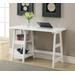 Trestle Desk in White Finish - Convenience Concepts 090107W