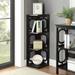 Omega 3 Tier Corner Bookcase in Black - Convenience Concepts 203270BL