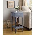 French Country Khloe Accent Table in Gray - Convenience Concepts 6052201GY