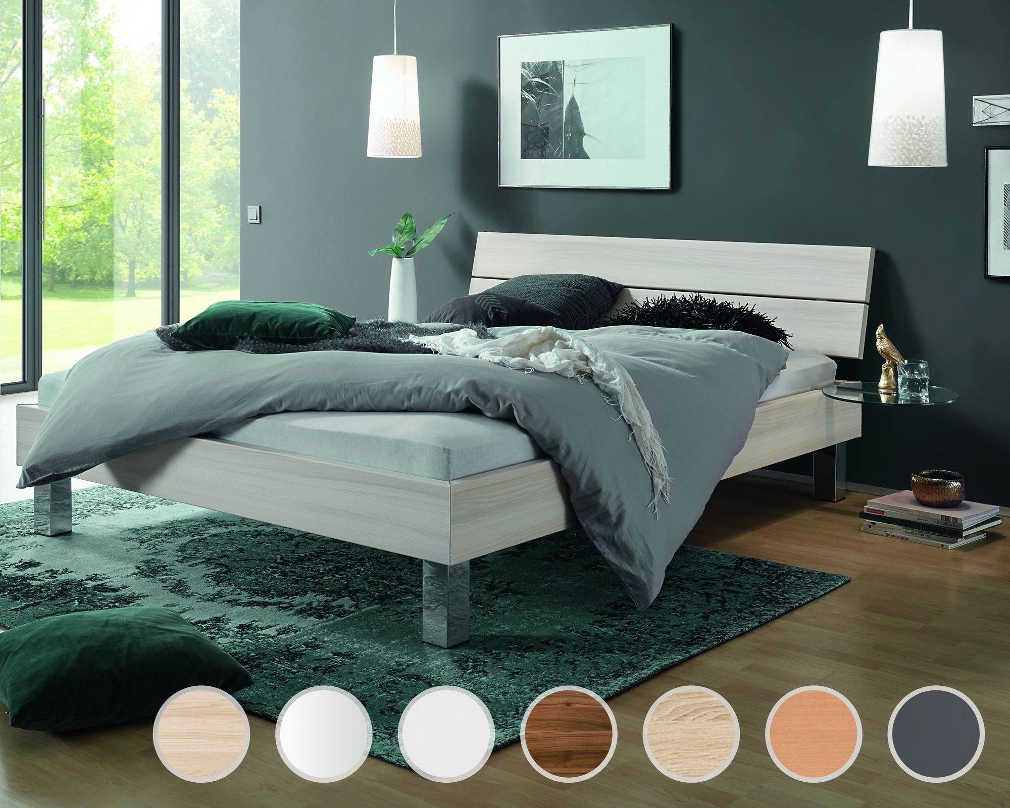 Hasena Top-Line Bett Advance Mico/Nuetta 120x200 cm / Weiss
