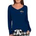 Women's Concepts Sport Navy St. Louis Blues Marathon Knit Long Sleeve V-Neck T-Shirt