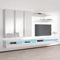 Orren Ellis FLYE1 Floating Entertainment Center for TVs up to 70" Wood in White | Wayfair 7E7B92686F42436BB1D2971E0910EADE