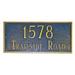 Montague Metal Products Inc. 2-Line Lawn Address Sign, Wood | 7.25 H x 15.75 W x 0.32 D in | Wayfair PCS-43-SBS-LS