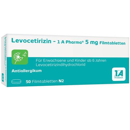 Levocetirizin-1A Pharma 5 mg Filmtabletten 50 St