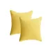 Levtex Home Cross Stitch Bright White Euro Sham Set Of 2, Yellow