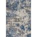 Nourison Rustic Textures RUS08 Blue and Grey 4'x6' Abstract Area Rug - Nourison RUS08
