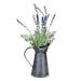 Vickerman 604717 - 17.5" Lavender In Galvanized Pot (FJ190117) Home Office Flowers in Pots Vases and Bowls