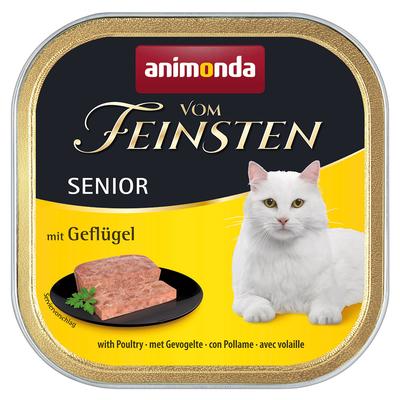 72 x 100 g Sparpaket animonda vom Feinsten Senior Geflügel Katzennassfutter