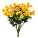 Vickerman 610824 - 14.5" Yellow Wild Daisy Bush Pk/3 (FR191078) Home Office Flower Bushes