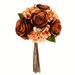 Vickerman 607008 - 13" Brown Rose and Hydrangea Boquet Pk/2 (FA191001) Home Office Flower Bundles