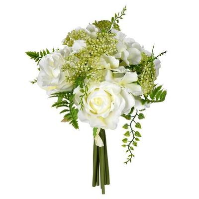 Vickerman 605981 - 12'' White Rose Bouquet 2/Pk (F...