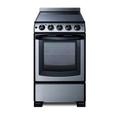 Summit Appliance Apartment Friendly Slide-In Look Smooth-Top 20" 2.3 cu ft. Freestanding Electric Range in White | Wayfair REX2051WRT