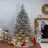 The Holiday Aisle® Natcut 7.5' White Pine Artificial Christmas Tree in Green/White | 90 H x 59 W in | Wayfair 500C324A881D4539BA2813ED24FCEA7D