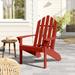 Dovecove Urich Wood Adirondack Chair Wood in Red | 38 H x 33 W x 36 D in | Wayfair 699FD52D6D7A44C38711D7EDB71979E7