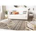 White 24 W in Indoor Area Rug - Union Rustic Haywa Hand-Tufted Natural/Charcoal Area Rug Cotton/Jute & Sisal | Wayfair