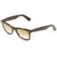 Ray-Ban Unisex's Original Wayfarer Classic Sunglasses, Color Mix Tortoise with Light Brown Gradient Lenses, 50